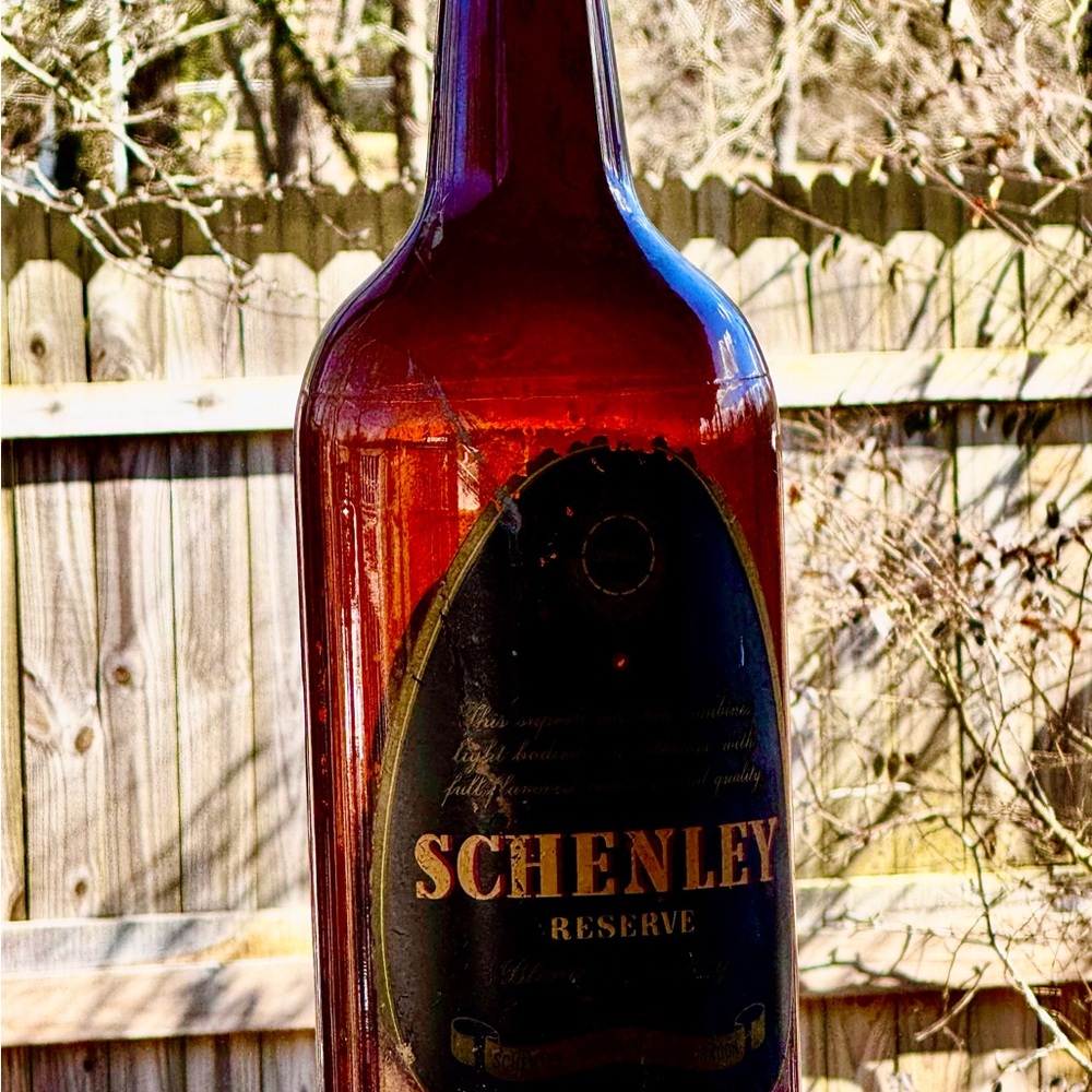 Schenley Reserve Bottle (28.5” inches tall)